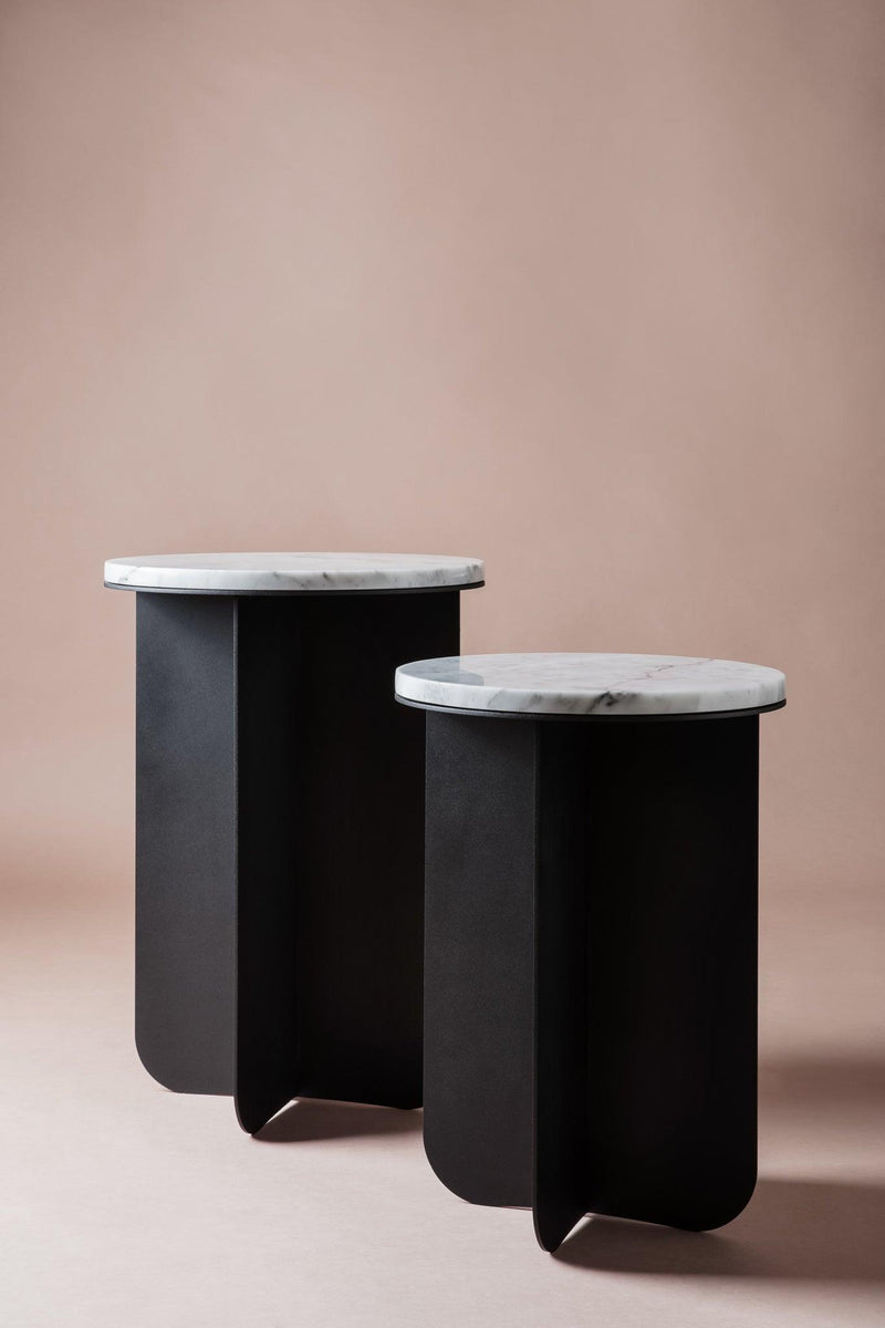 Designer marble side tables. nestinge side tables. occasional tabls. side table. marble table. 