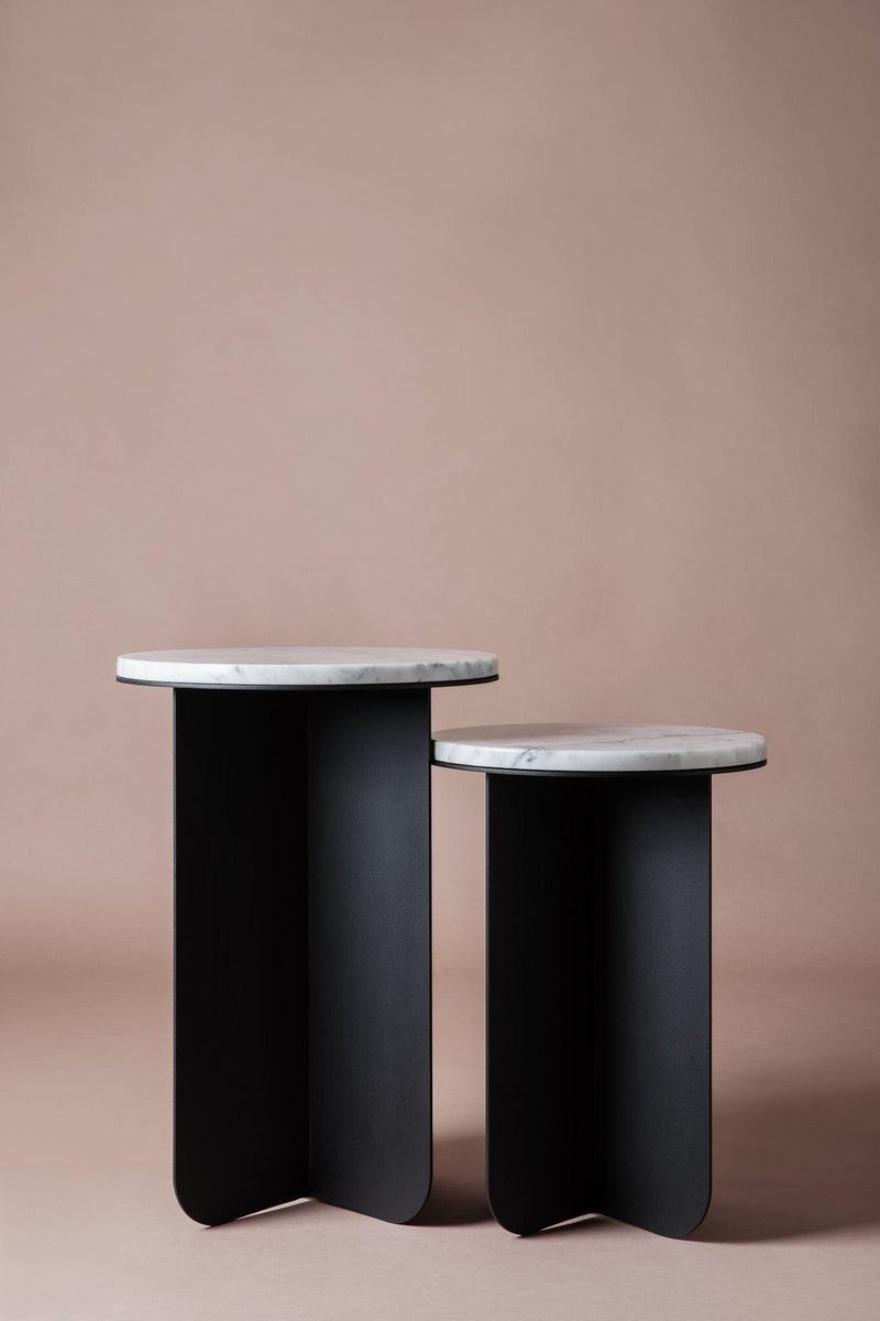 Designer marble side tables. nestinge side tables. occasional tabls. side table. marble table. 