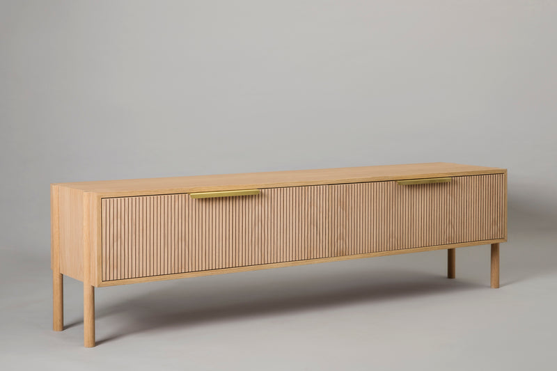 Leggy tv unit leggy consol unit tv unit great to use as a tv unit or console unit in a entrance or foyer. White oak and oak veneer unit. 