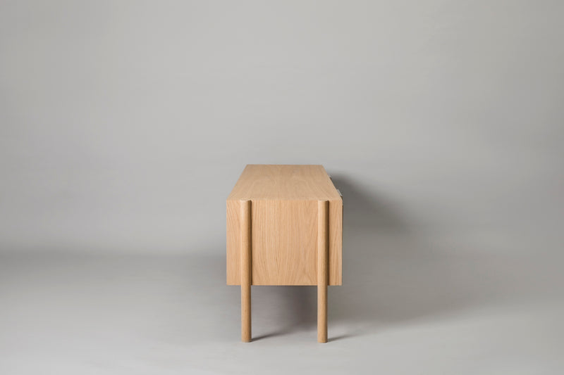 Leggy tv unit leggy consol unit tv unit great to use as a tv unit or console unit in a entrance or foyer. White oak and oak veneer unit. 