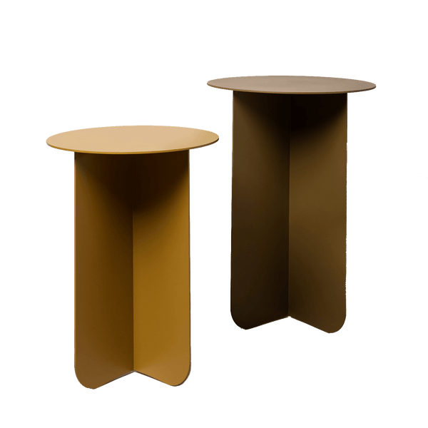 Designer steel side tables. nestinge side tables. occasional tables. side table. coloured nesting table. 