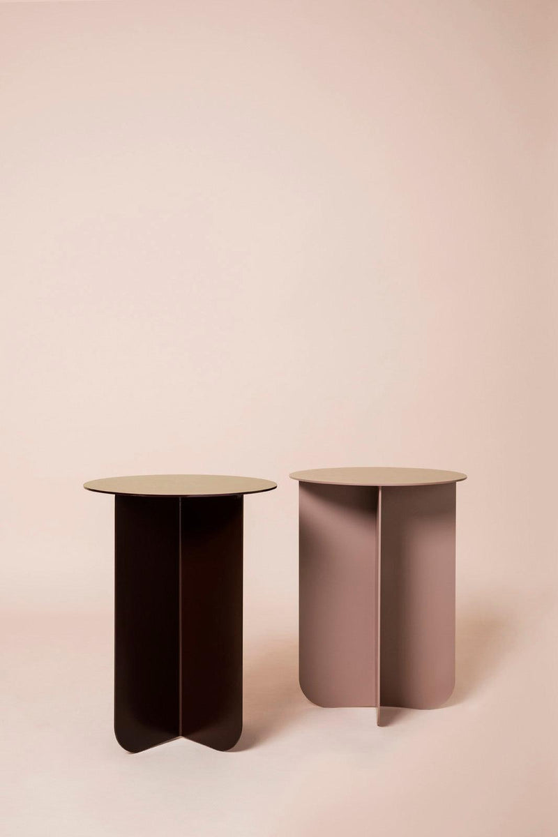 Designer steel side tables. nestinge side tables. occasional tables. side table. coloured nesting table. 